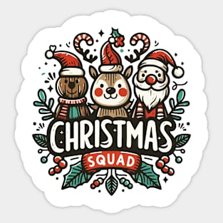Merry Christmas Squad Sticker